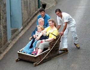 Toboggan Ride from Monte to Funchal